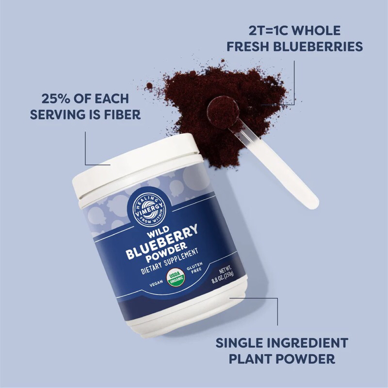 BỘT VỆT QUẤT HOANG GIÃ / WILD BLUEBERRY POWDER VIMERGY