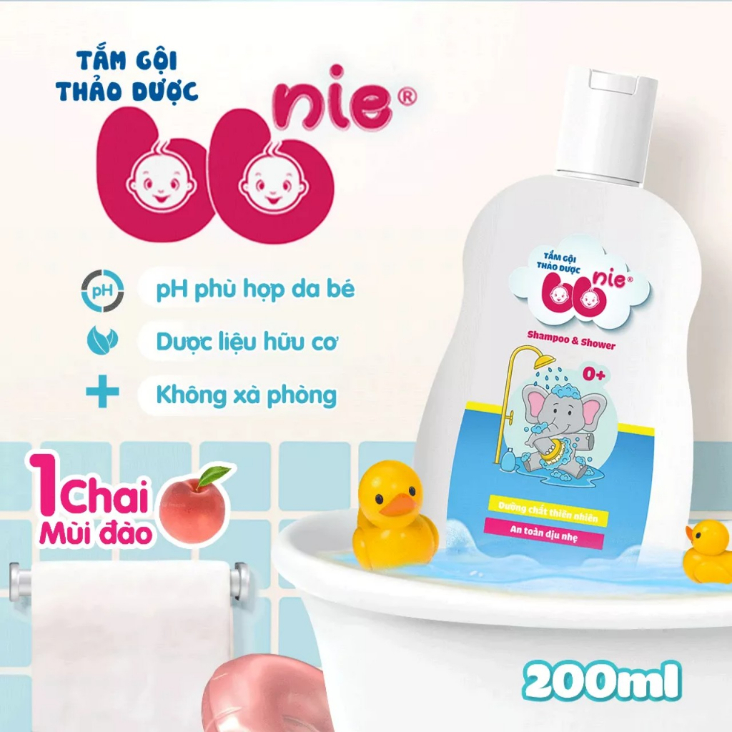 Sữa tắm thảo dược BBnie Santafa 250ml an toàn cho trẻ