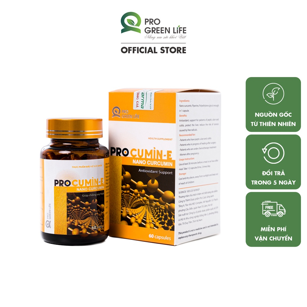 Viên Uống Hỗ Trợ Phục Hồi Phụ Nữ Sau Sinh Procumin E hộp 30,60 Viên Dễ Sử Dụng, Tốt Cho Sức Khỏe