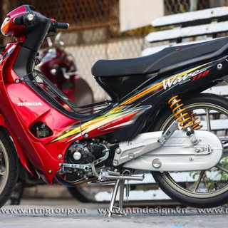 Tem rời honda wave 110 đời 2004 đỏ đen