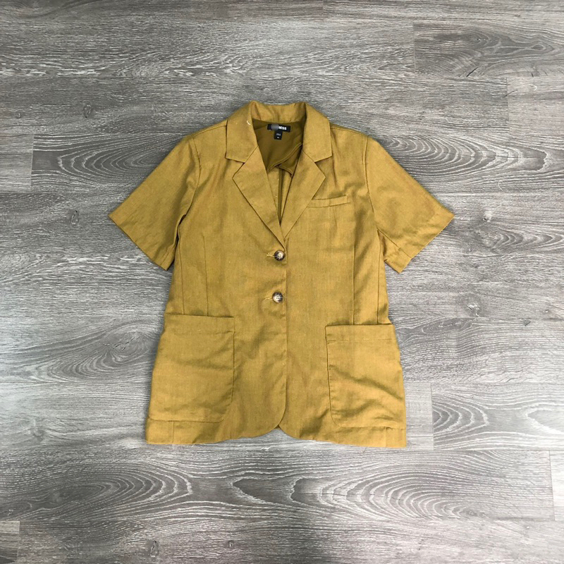 HIPU.VNXK - ÁO VEST EXPRESS LINEN TAY NGẮN CÓ MÚT VAI.