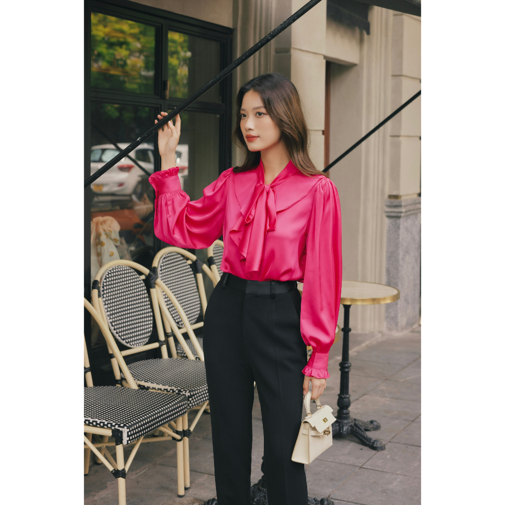 HBQ97 Quần ống đứng cạp satin