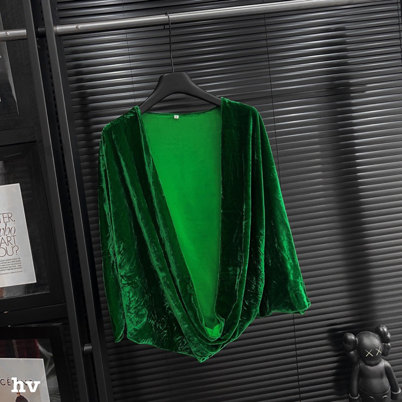Áo choàng nhung the