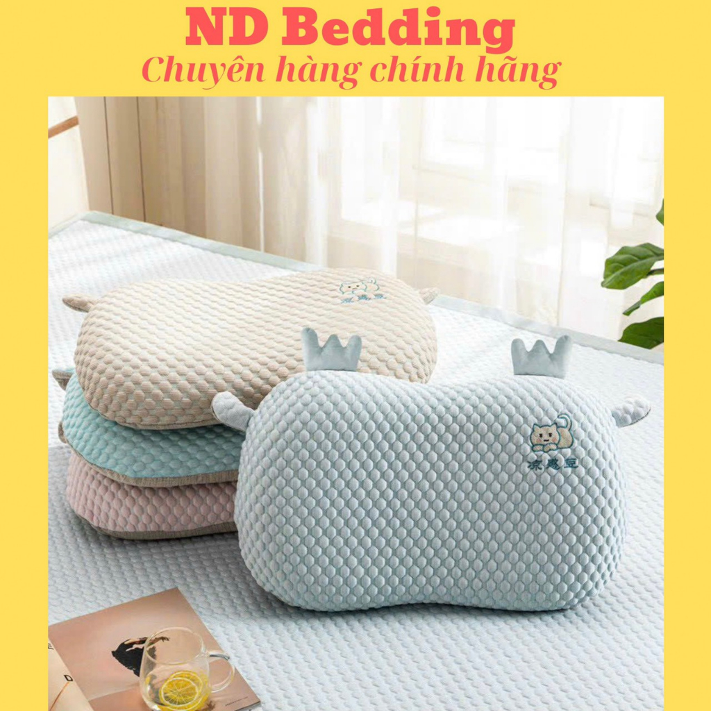 Gối cao su bụng mèo cho bé từ 1 đến 5 tuổi siêu êm ái 2023 - ND Bedding