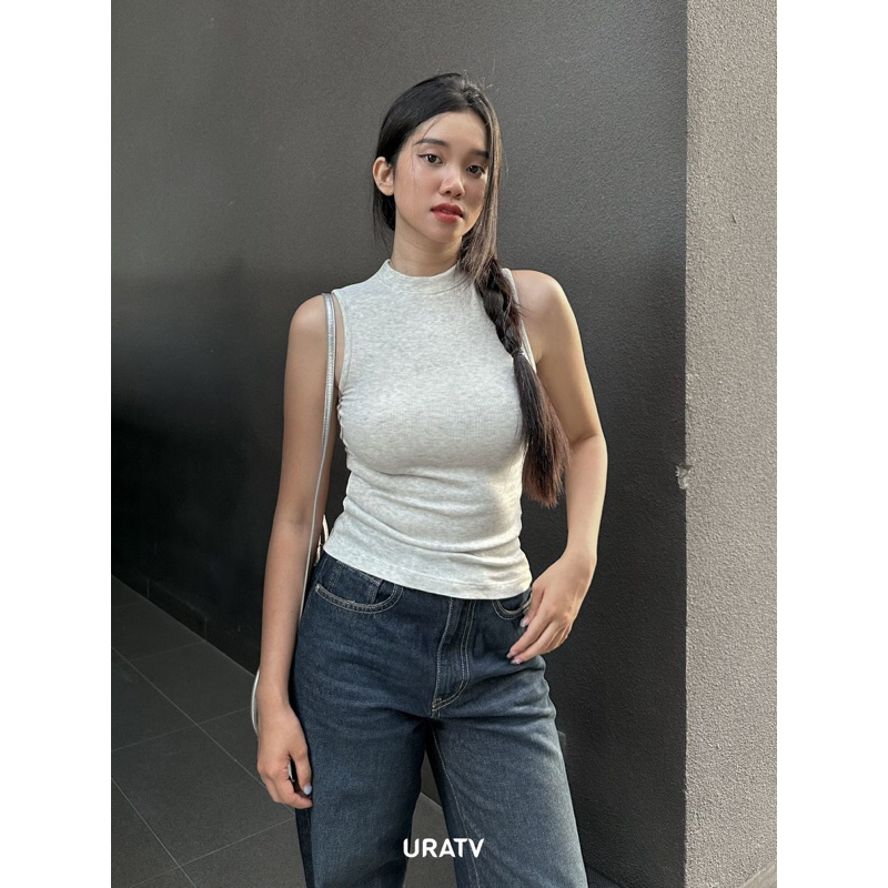 Áo sát nách cổ 3 phân thun gân ôm ZR135