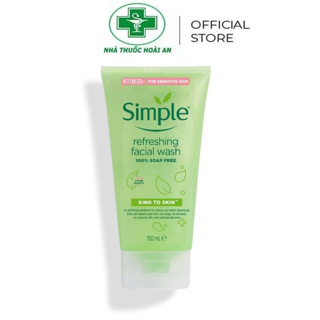 Sửa Rửa Mặt Dạng Gel Simple Kind To Skin 150ml