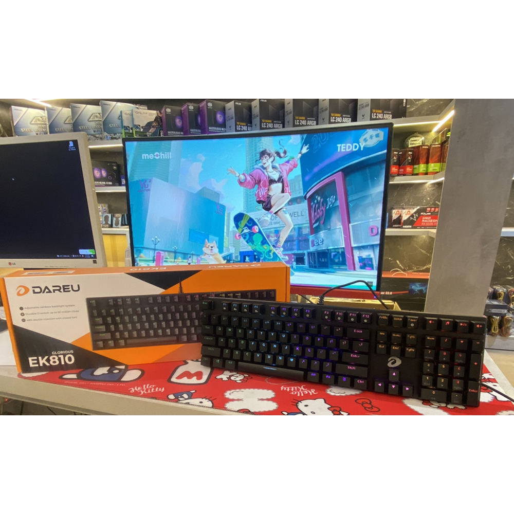 Bàn phím Cơ Dareu EK810 - Đèn Led 7 Màu - Switch D Độc Quyền - Quà Tặng Lót Chuột 20X25cm - Bảo Hành 24 Tháng