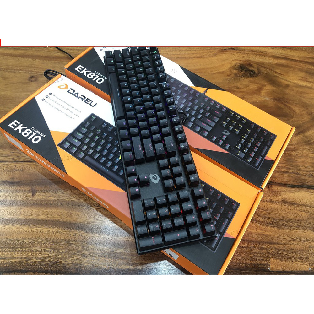 Bàn phím Cơ Dareu EK810 - Đèn Led 7 Màu - Switch D Độc Quyền - Quà Tặng Lót Chuột 20X25cm - Bảo Hành 24 Tháng