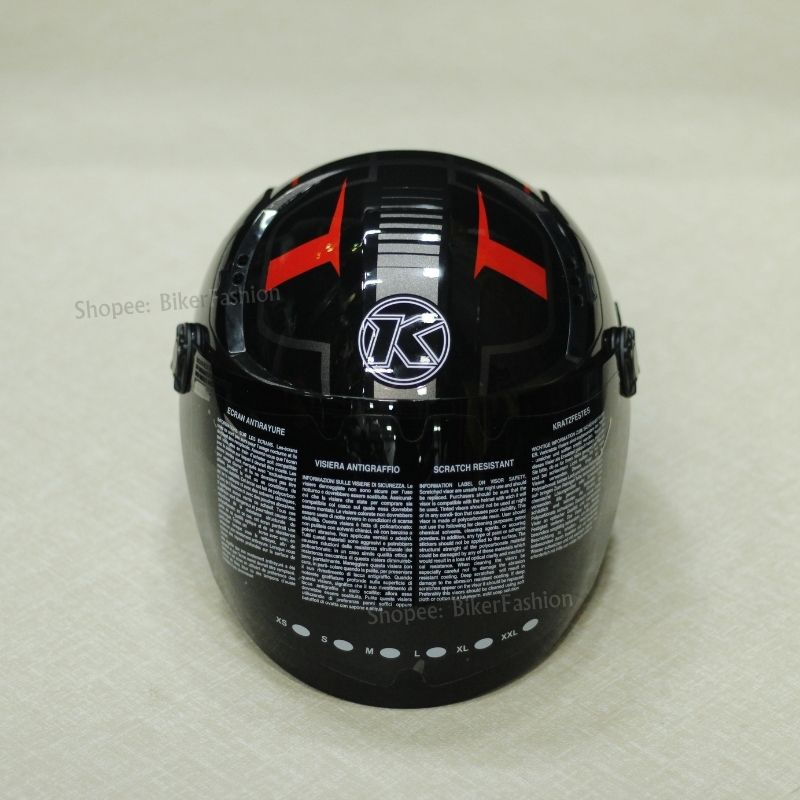 Kính Thay Thế  Mũ Bảo Hiểm KYT 1/2 Tiger - Hàng Chính Hãng