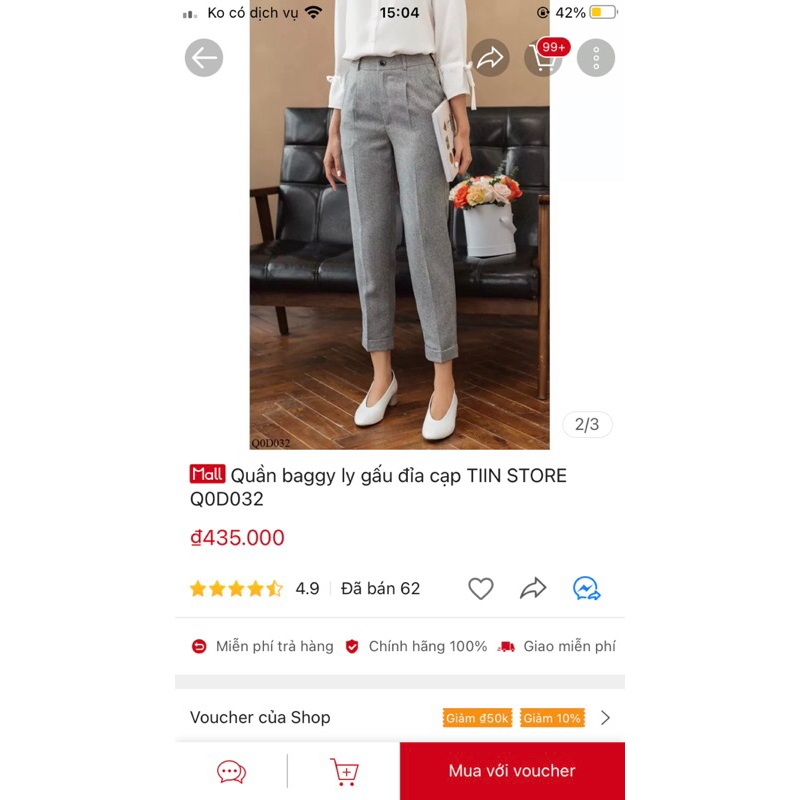 Pass 2Quần Tiin sz S 95k, aos Tiin size S newtag 120k, áo Gumac size L newtag