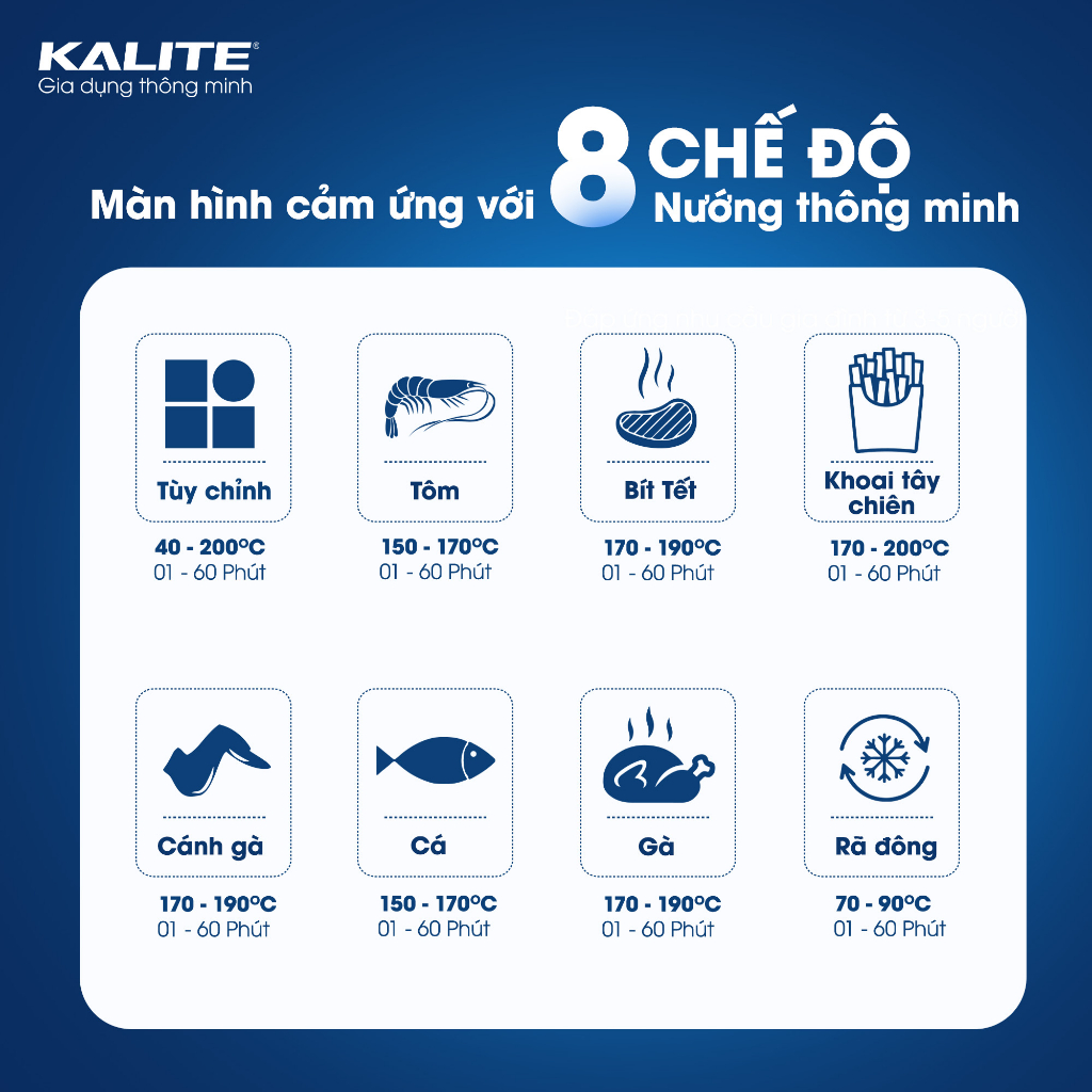Nồi Chiên Không Dầu Kalite Kl6000,Dung Tích 6L,Công Suất 1250W, Bảo Hành Chính Hãng 2 Năm