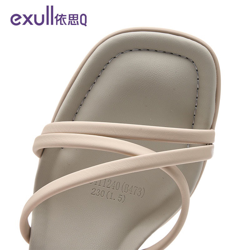 Giày cao gót Exull Mode quai dây, gót vuông 5.5cm, mẫu mới nhất 2023