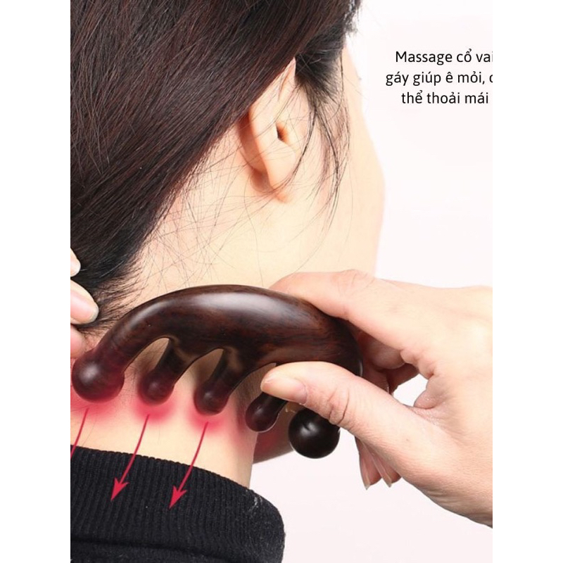 Lược gỗ Đàn Hương masage da đầu giảm đau đầu căng thẳng cho giấc ngủ ngon dành cho cả nam và nữ🌸free ship🌸