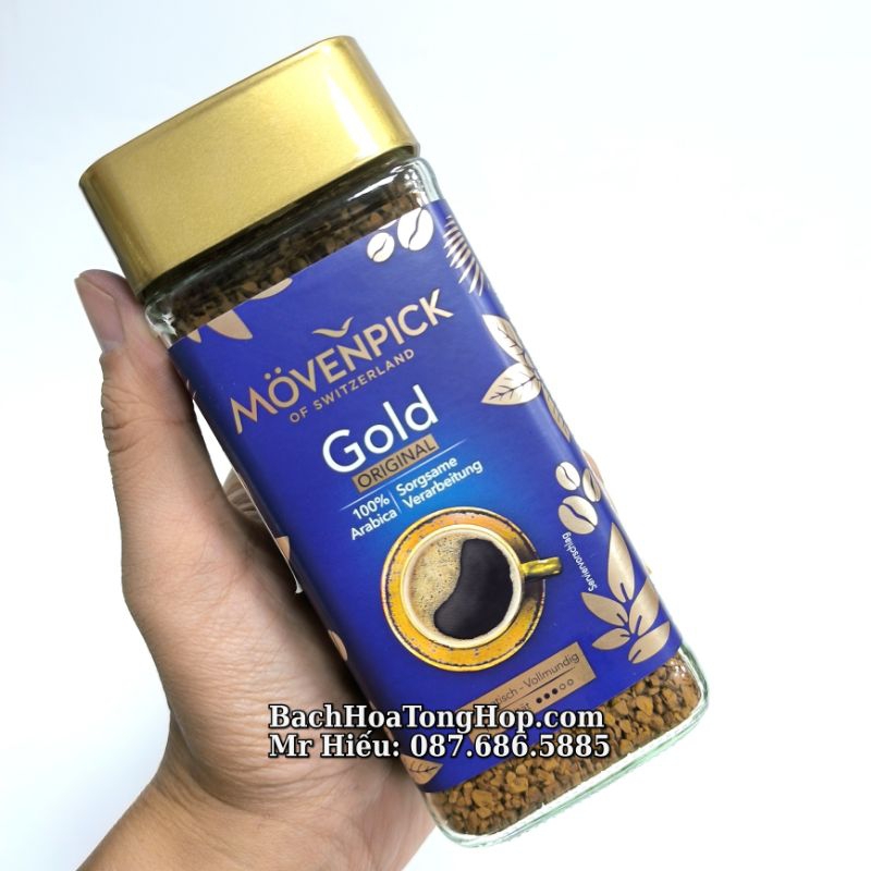 Cà phê hòa tan Movenpick Gold 100g