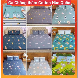 Ga chống thấm cotton hàn quốc cao cấp cho bé, ga chống thấm cotton hàng loại 1 đủ kích thước