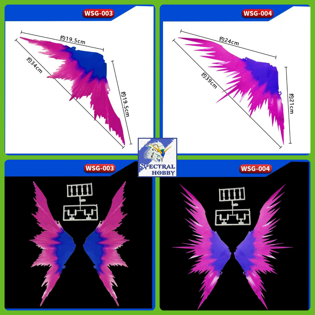 Phụ kiện Mô hình Effect Wing cho MG RG Destiny ver MB + HG/RG base 1/144