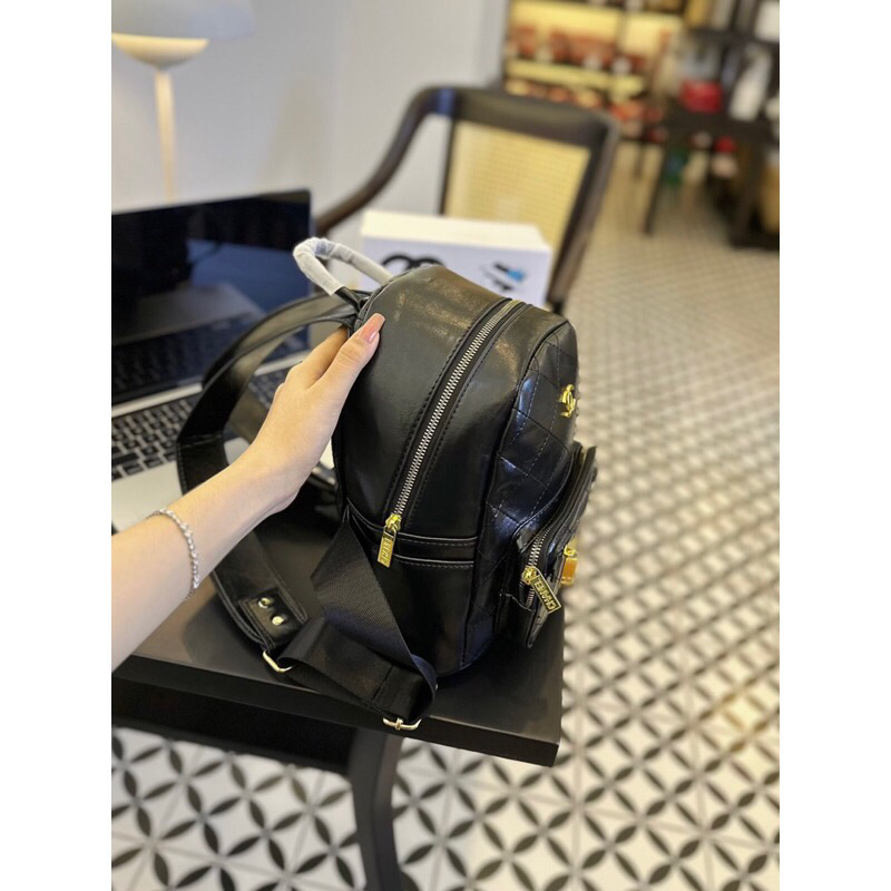 Balo Mini Quảng Châu, size 23cm, Đẹp Xuất Sắc, Màu Sắc Đen Đẳng Cấp