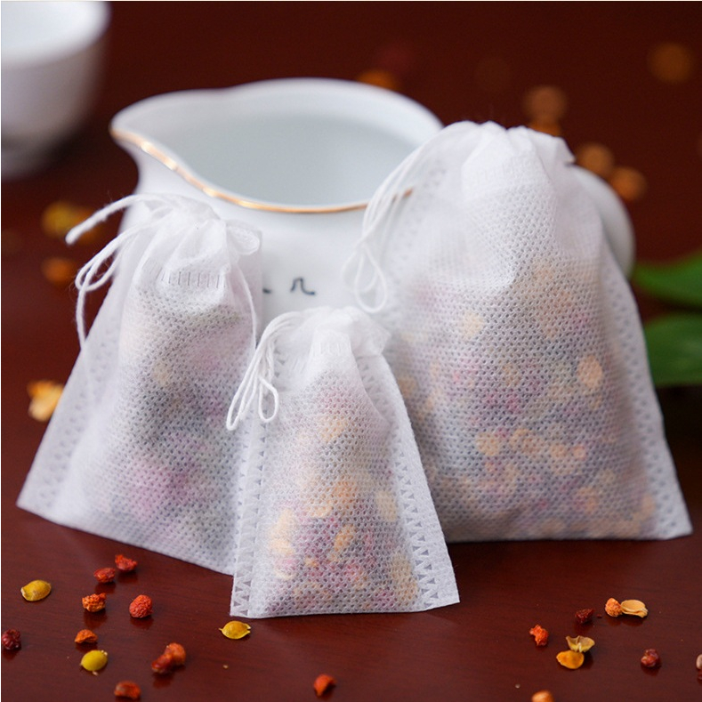 Túi Lọc Trà 100 TÚI 8x12cm Vải không dệt có dây rút BANTA