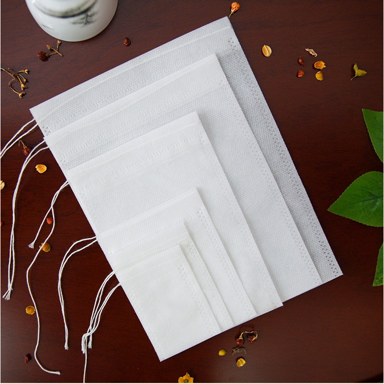 Túi Lọc Trà 100 TÚI 8x12cm Vải không dệt có dây rút BANTA