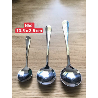Muỗng inox 304 cao cấp inox 304 100%, dày dặn cứng cáp