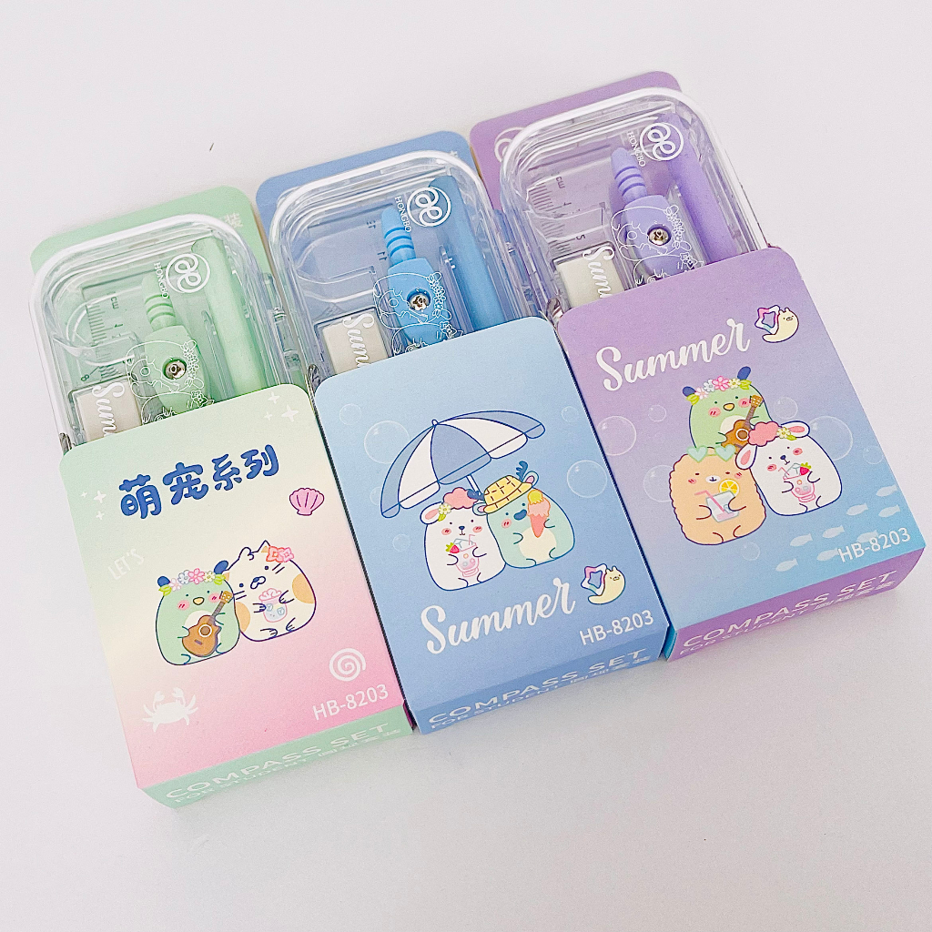 Bộ compa 7 món thiết kế gọn nhẹ, thuận tiện để cầm và thao tác, sử dụng dễ dàng,an toàn tuyệt đối khi