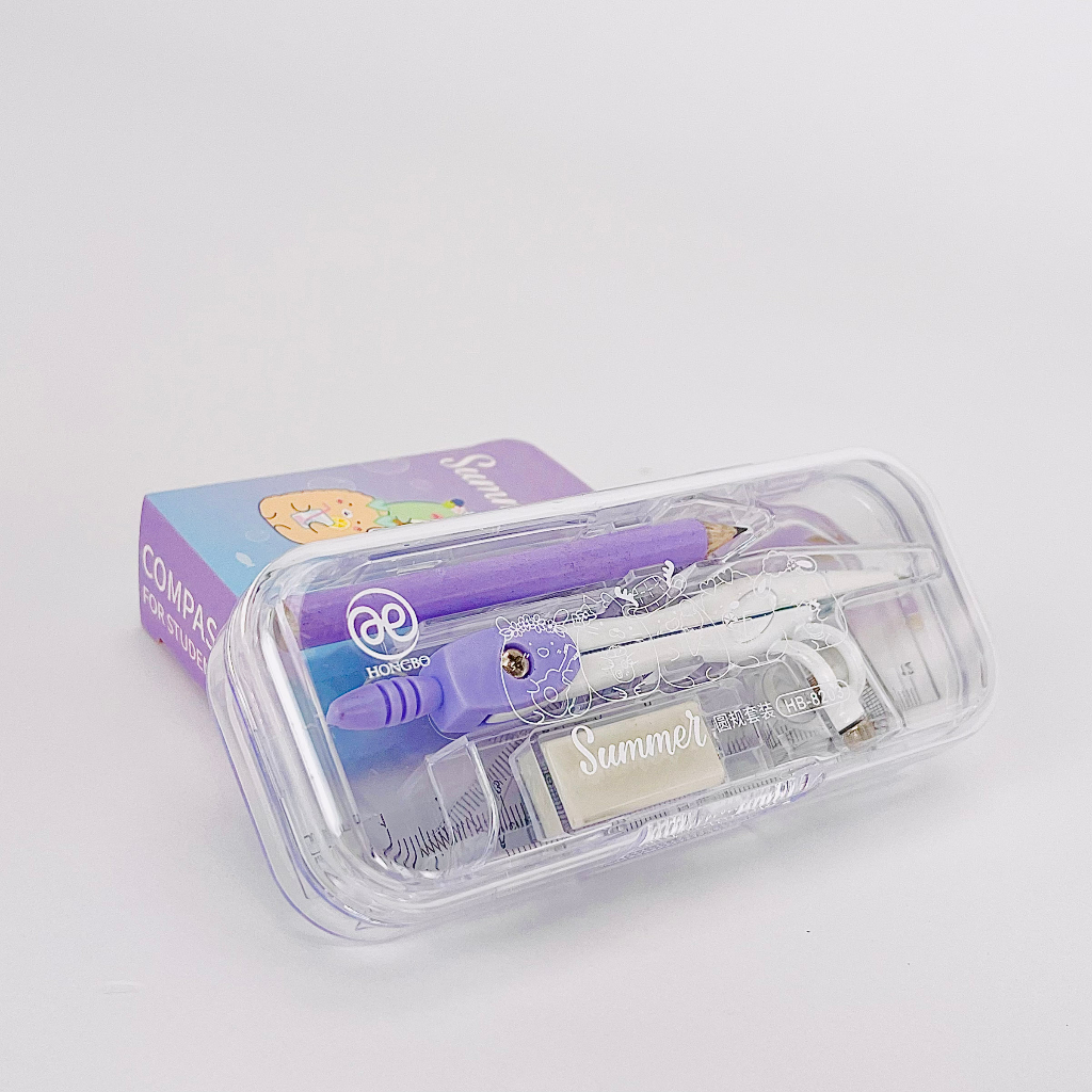 Bộ compa 7 món thiết kế gọn nhẹ, thuận tiện để cầm và thao tác, sử dụng dễ dàng,an toàn tuyệt đối khi