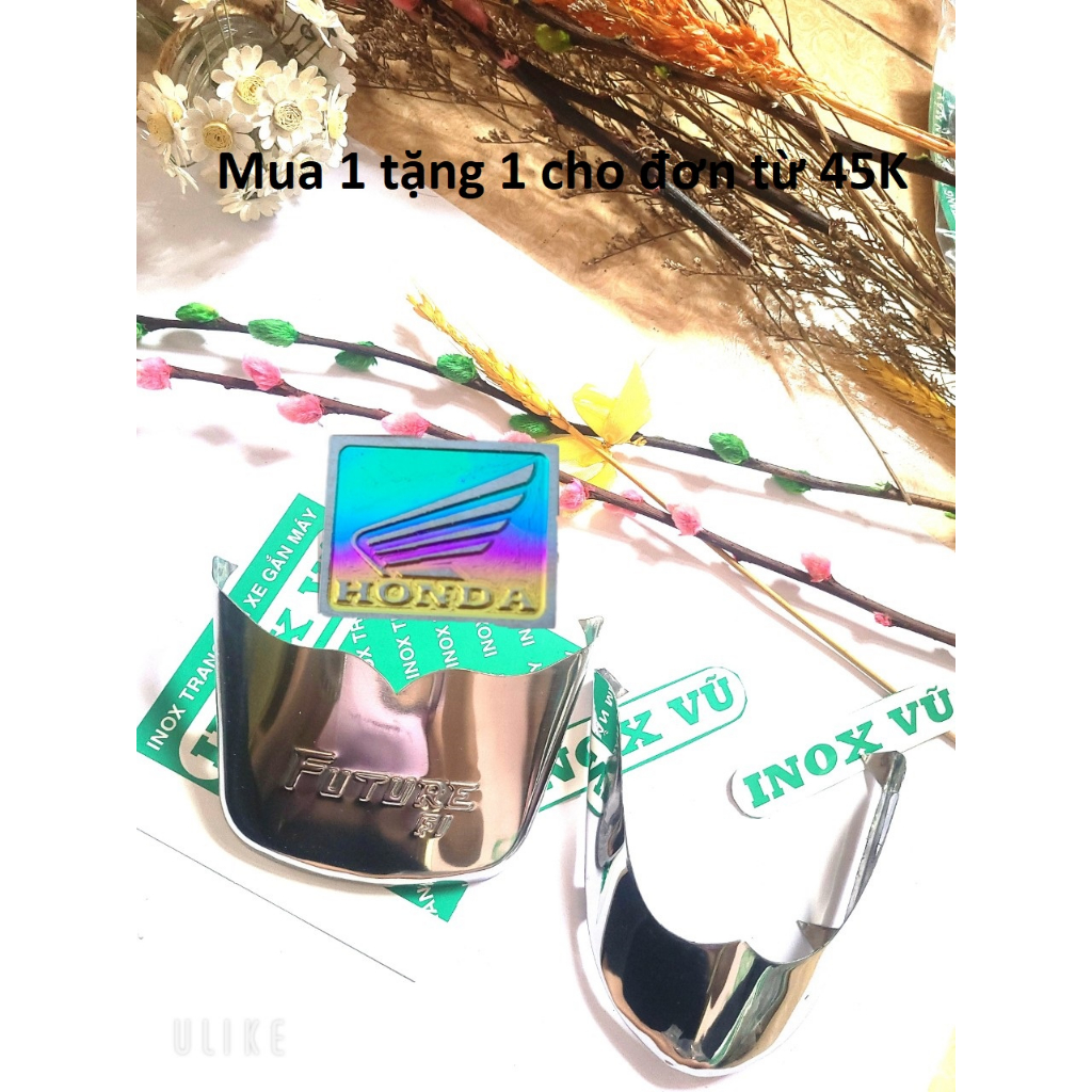 (Mua 1 tặng 1)Ốp dè INOX FUNEO + tặng kèm 1 tem logo Titan HONDDA giá 1 cặp tại xưởng INOX Vũ