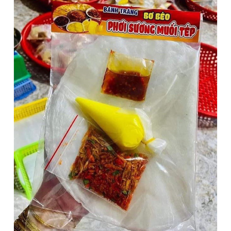 bánh tráng phơi sương muối tép gói 100gr