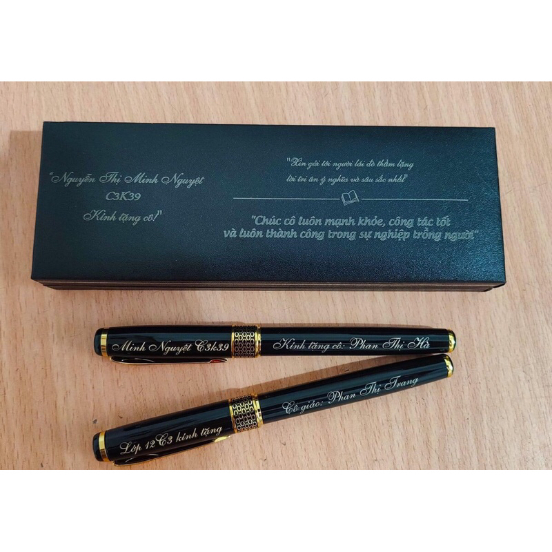 BÚT KHẮC TÊN  làm Quà tặng Thầy cô, bạn bè...Tặng kèm hộp đựng