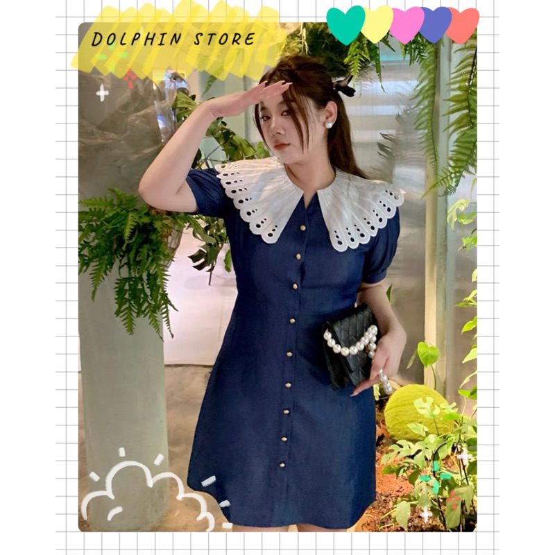 BIGSIZE Đầm tiểu thư bigsize - đầm jeans bigsize