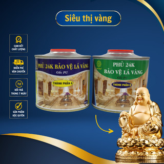 800ml phủ bảo vệ lá vàng 24K gốc pu 2 thành phần chống xước vàng