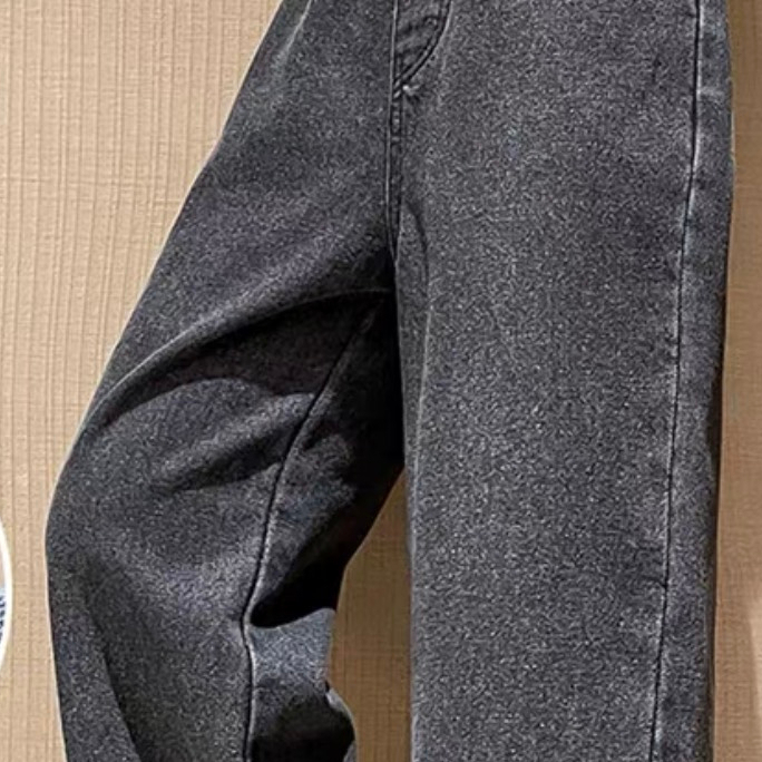 Quần Jeans suông đen khói size đại cho bé gái BBkids A24