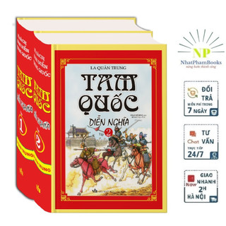 Sách - tam quốc diễn nghĩa trọn bộ 2 tập tặng sổ tay