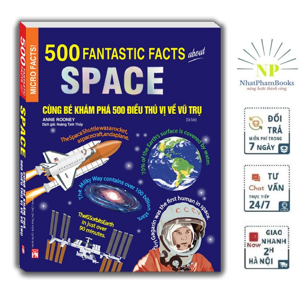 Sách - Micro Facts! Cùng Bé Khám Phá 500 Điều Thú Vị Về Vũ Trụ Tặng Kèm Bookmark