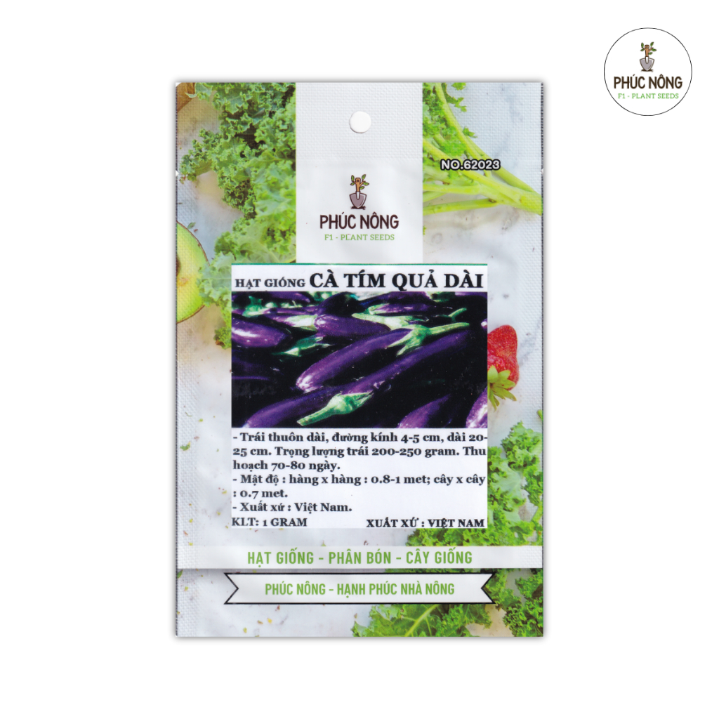 1gr - (Hỏa tốc) Hạt giống Cà Tím Quả Dài