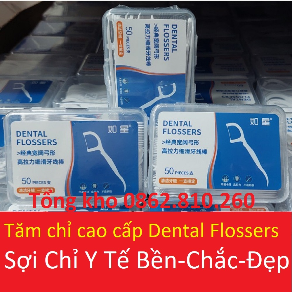 Tăm chỉ nha khoa 5 sao ORALTANA gói 50 chiếc
