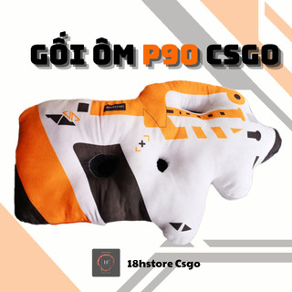 [Mã TOYDEC hoàn 20K xu đơn 50K] Gối ôm Gấu Bông P90 Asiimov CS2 CSGO