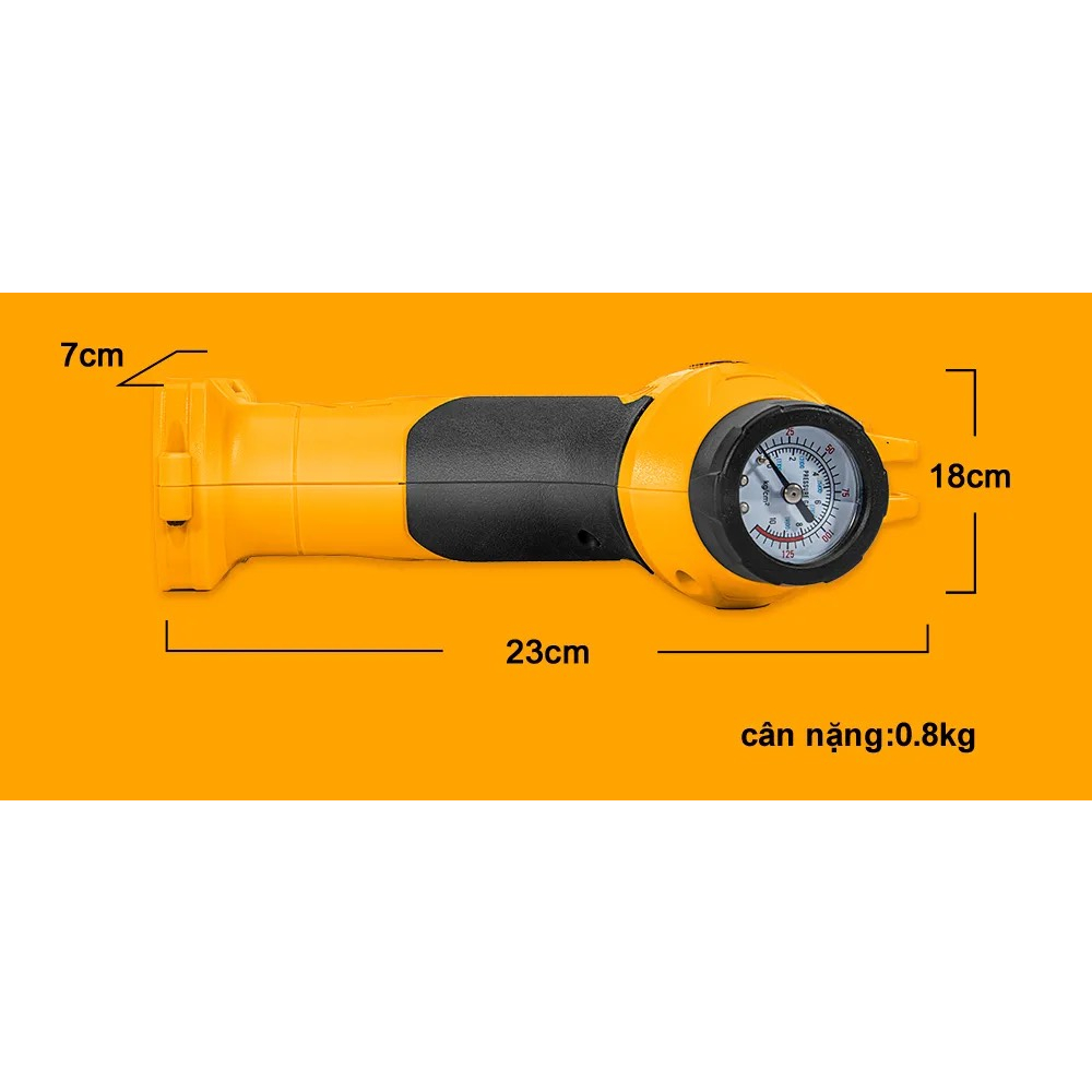 Máy bơm hơi cầm tay dùng pin Lithium 20V Ingco CACLI2001
