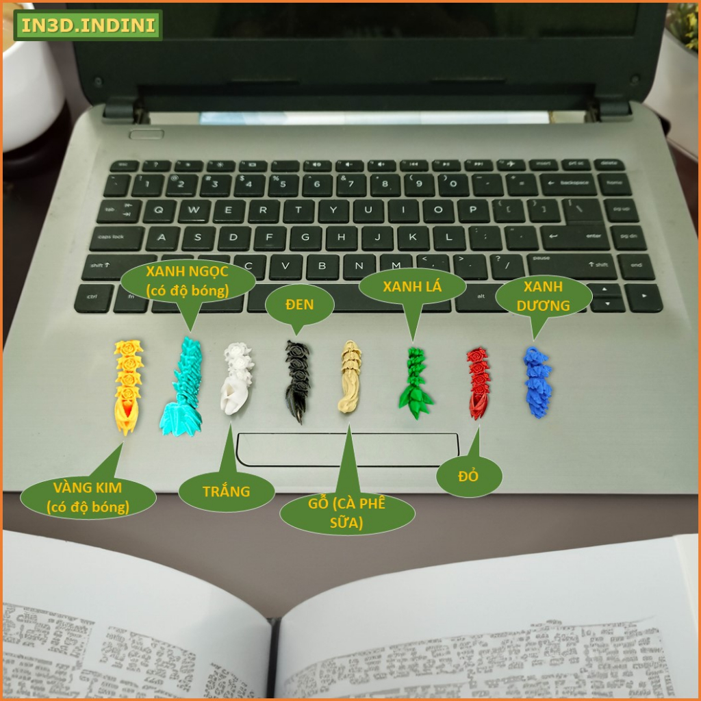Giá đỡ điện thoại móc khóa ghim tên chữ cái - IN3D.INDINI