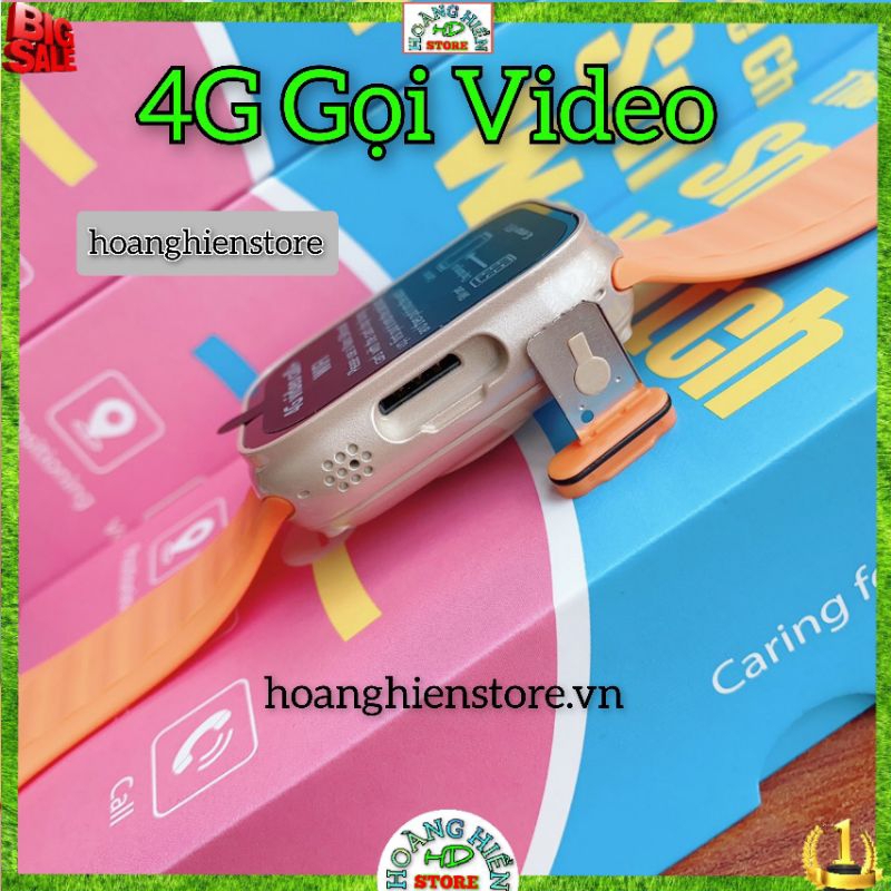 Đồng hồ thông minh trẻ em HKSMART Y56 Gọi video 4G, Định vị wifi, LBS, sạc nam châm chống nước