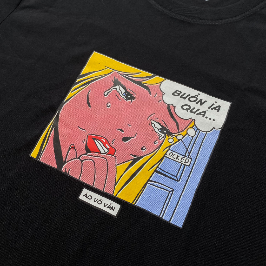 Áo thun local brand Buồn ẻ quá mặc mọi lúc mọi nơi oách xà lách | Áo Vớ Vẩn | Cotton 230gsm 100%