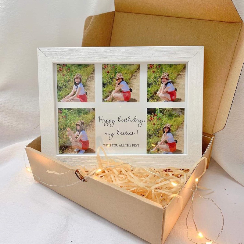 Khung ảnh thiết kế theo yêu cầu 15x21cm làm quà tặng Khung ảnh Handmade giá rẻ