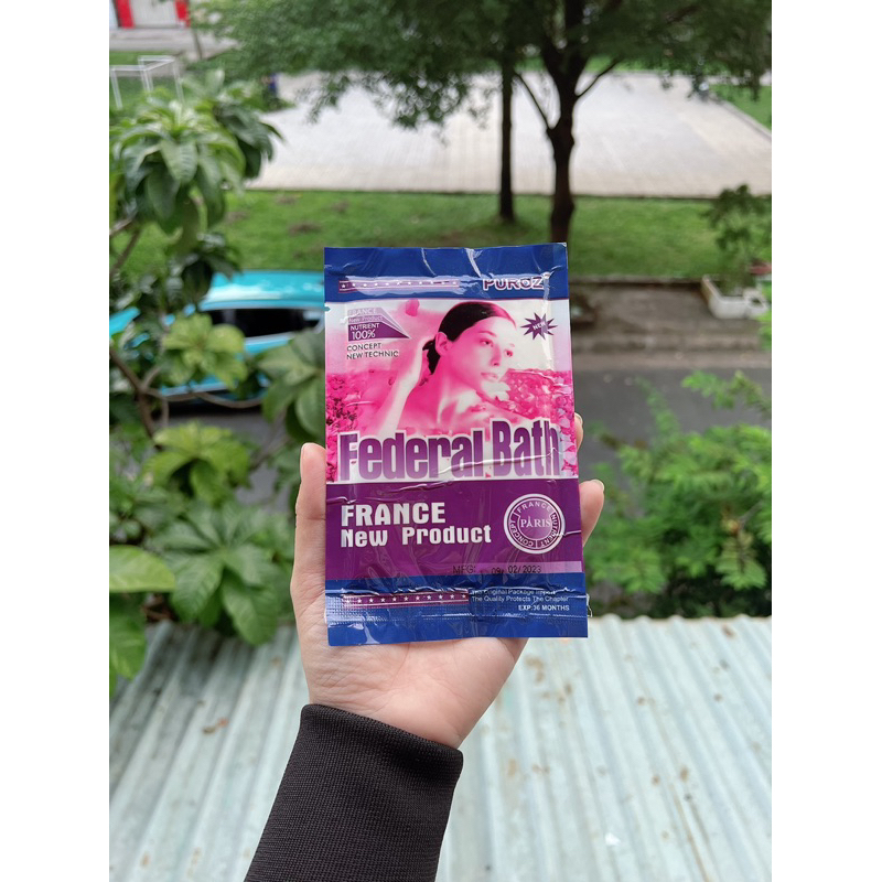 Bột sữa non kích trắng Federal Bath (Bột sữa Pháp) dùng đắp mặt, tắm trắng, trộn kem