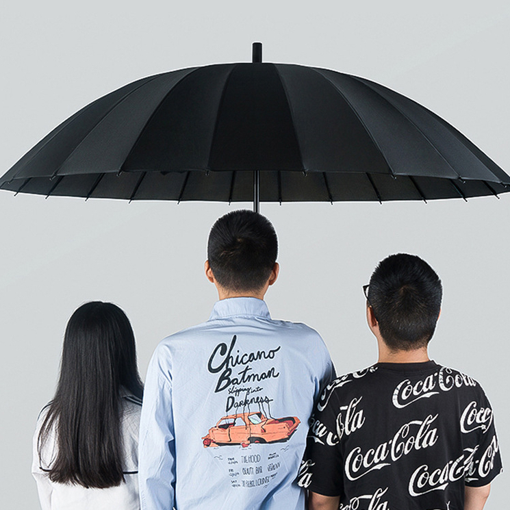 Ô Dù Cỡ Lớn KAW Loại 24 Nan Vải Chống Thấm Đi Mưa, Cây Dù Che Mưa Cây Dù Che Nắng, Đường kính 116cm