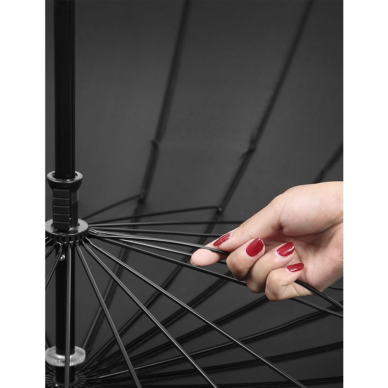 Ô Dù Cỡ Lớn KAW Loại 24 Nan Vải Chống Thấm Đi Mưa, Cây Dù Che Mưa Cây Dù Che Nắng, Đường kính 116cm