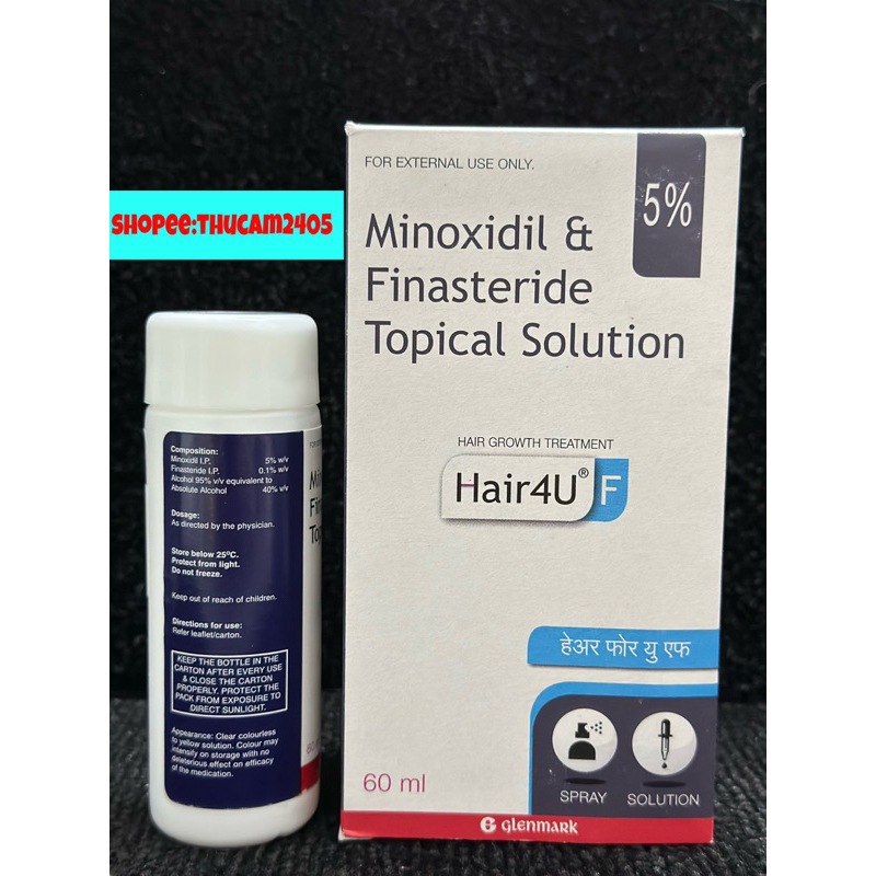 Hair 4U PRO 5% Mọc tóc  Minoxidil Finasteride Topical solution .