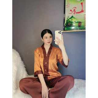 #ĐỒ LAM NỮ # BÀ LAI GẤM LỤA #BIGSIZE 70 KÝ