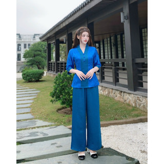 #ĐỒ LAM NỮ # BÀ LAI GẤM LỤA #BIGSIZE 70 KÝ