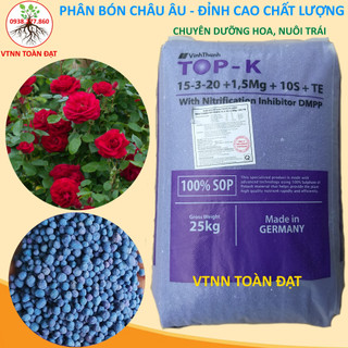 Phân Bón NPK 15-3-20+TE Nhập Khẩu Đức (1kg), Phân Tím Đức chuyên cho hoa kiểng, cây ăn trái
