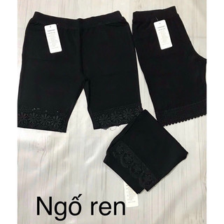 Quần Ngố Trên Gối Thun Cotton Nữ Mặc nhà Hàng Việt Nam Xuất Khẩu Đủ Mẫu Mã